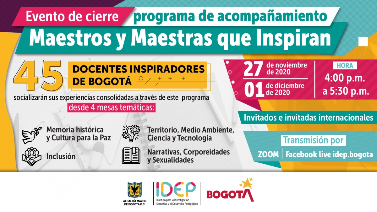 45 Docentes De Bogota Fortalecen Sus Proyectos Escolares Con El Acompanamiento Del Idep Idep Instituto Para La Investigacion Educativa Y El Desarrollo Pedagogico