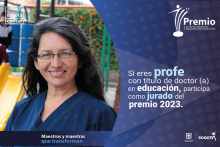 Si eres profe con título de doctor(a) en educación, participa como jurado del premio 2023