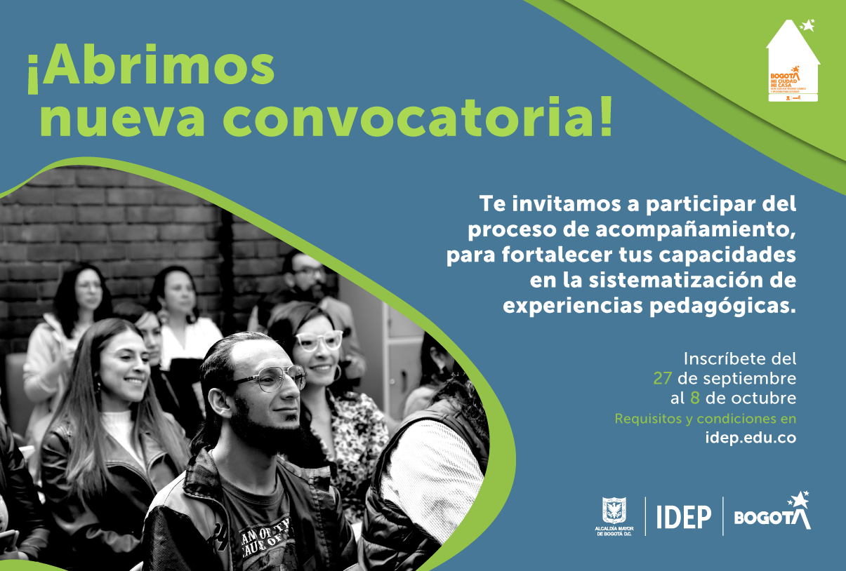 Convocatoria para participar del proceso de acompañamiento en la sistematización de sus experiencias pedagógicas